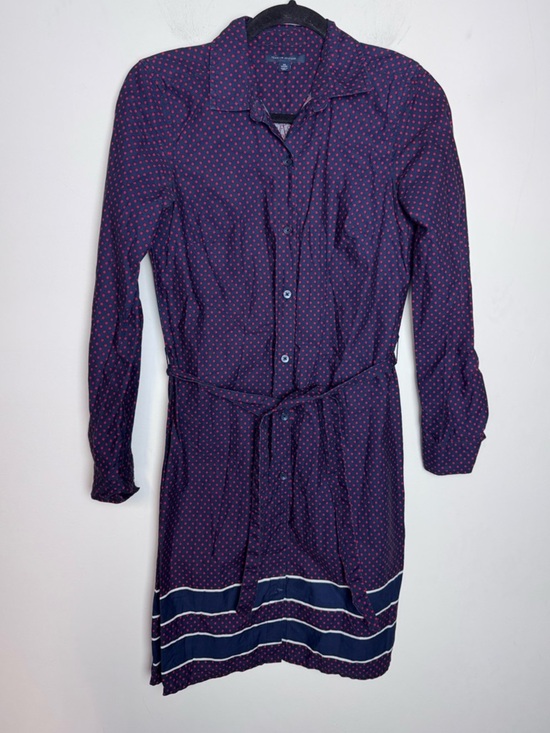 Tommy Hilfiger Dresses & Skirts - Tommy Hilfiger Navy red Polka dot shirt dress